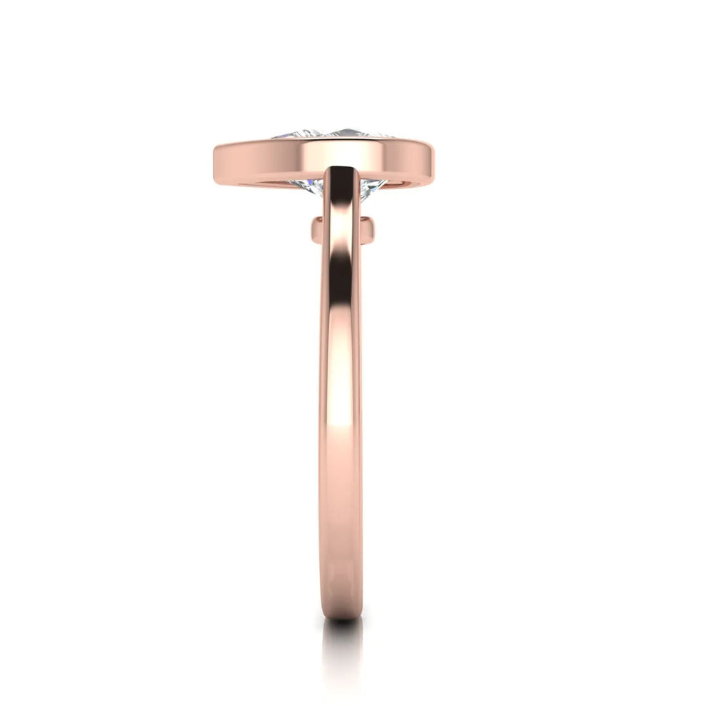 Romantic Halo Solitaire Ring