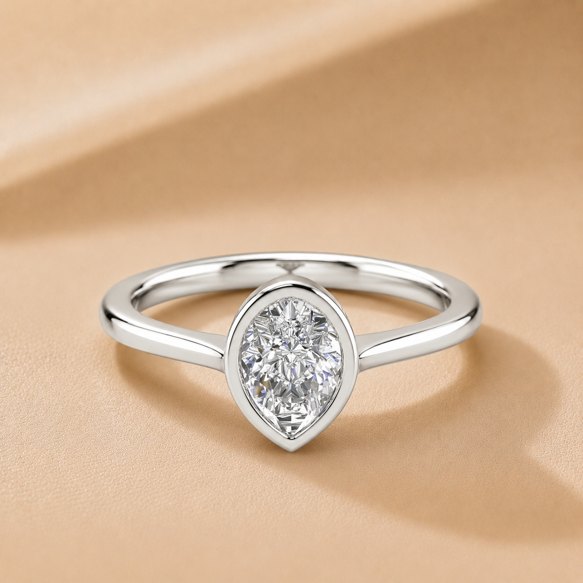 Romantic Halo Solitaire Ring