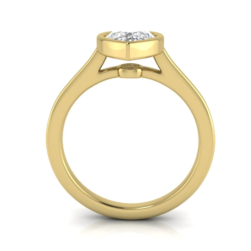 Romantic Halo Solitaire Ring