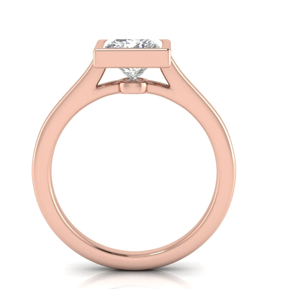 Romantic Halo Solitaire Ring