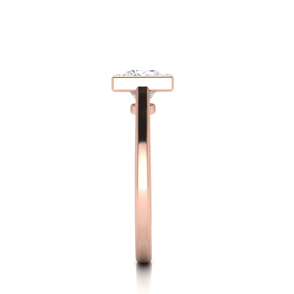 Romantic Halo Solitaire Ring
