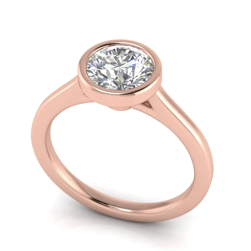 Romantic Halo Solitaire Ring