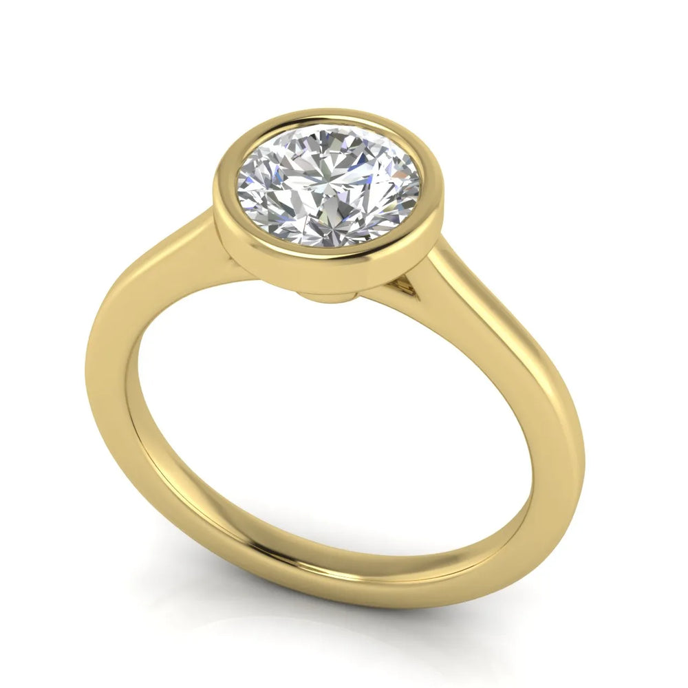 Romantic Halo Solitaire Ring