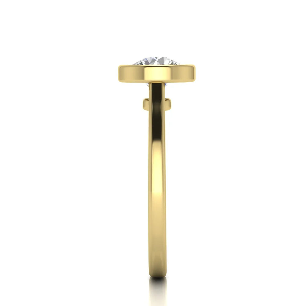Romantic Halo Solitaire Ring