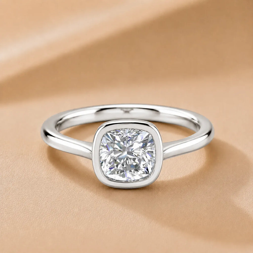Romantic Halo Solitaire Ring