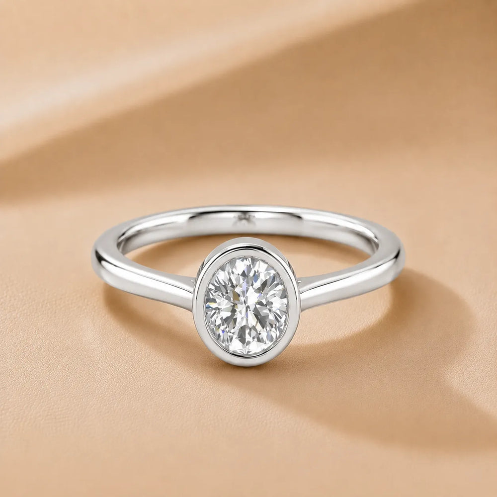 Romantic Halo Solitaire Ring