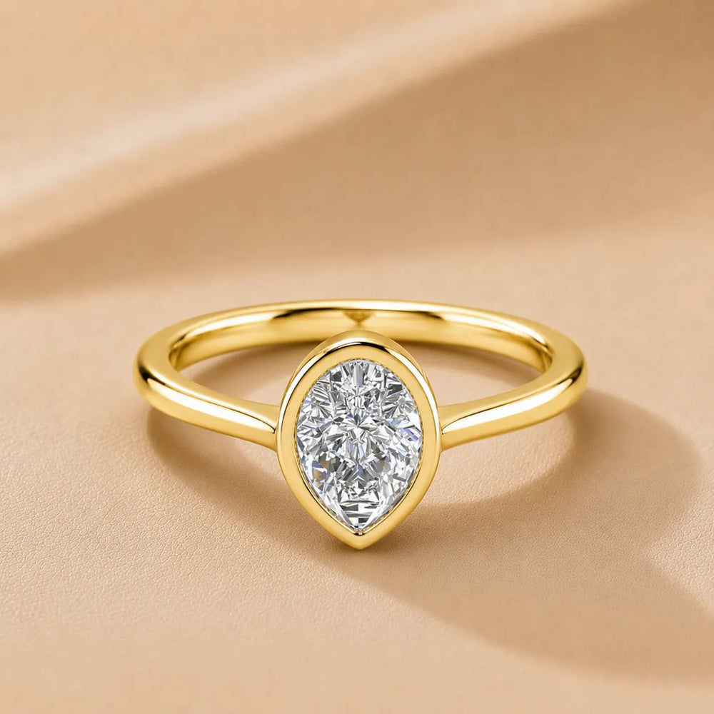 Romantic Halo Solitaire Ring