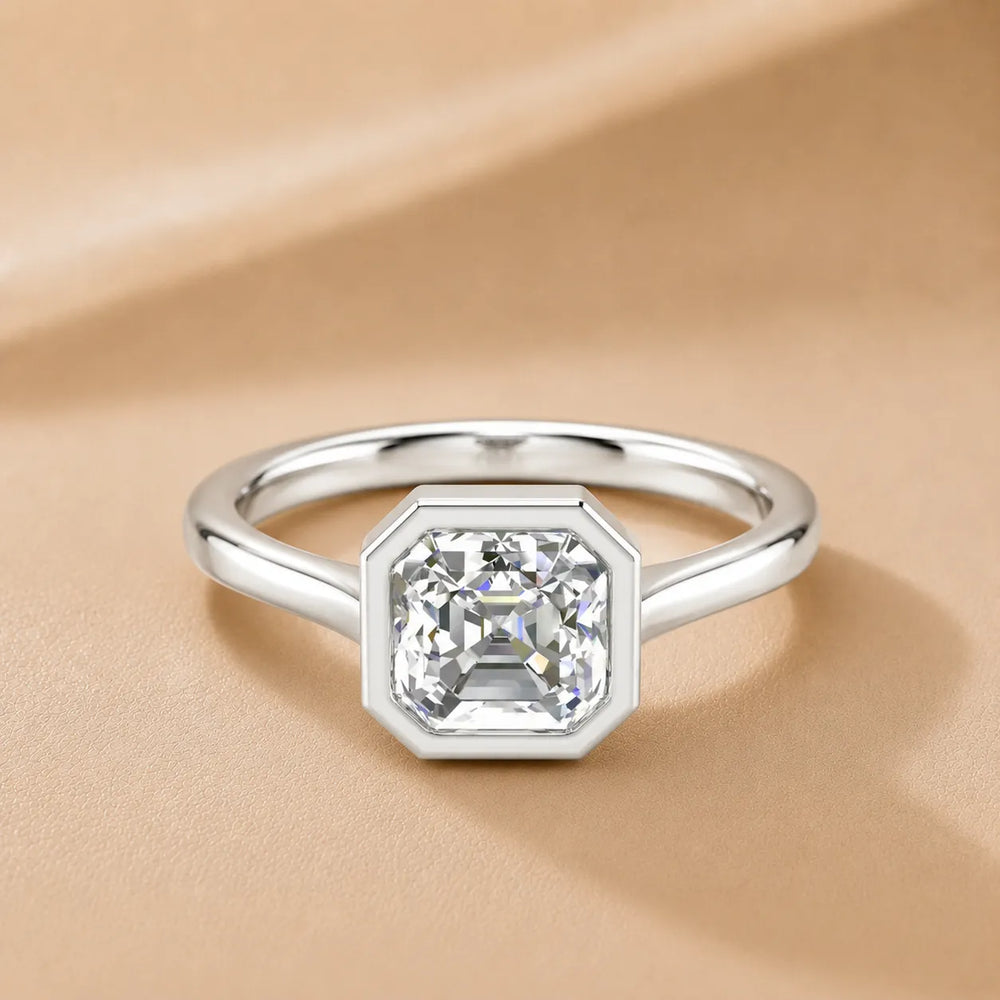 Romantic Halo Solitaire Ring