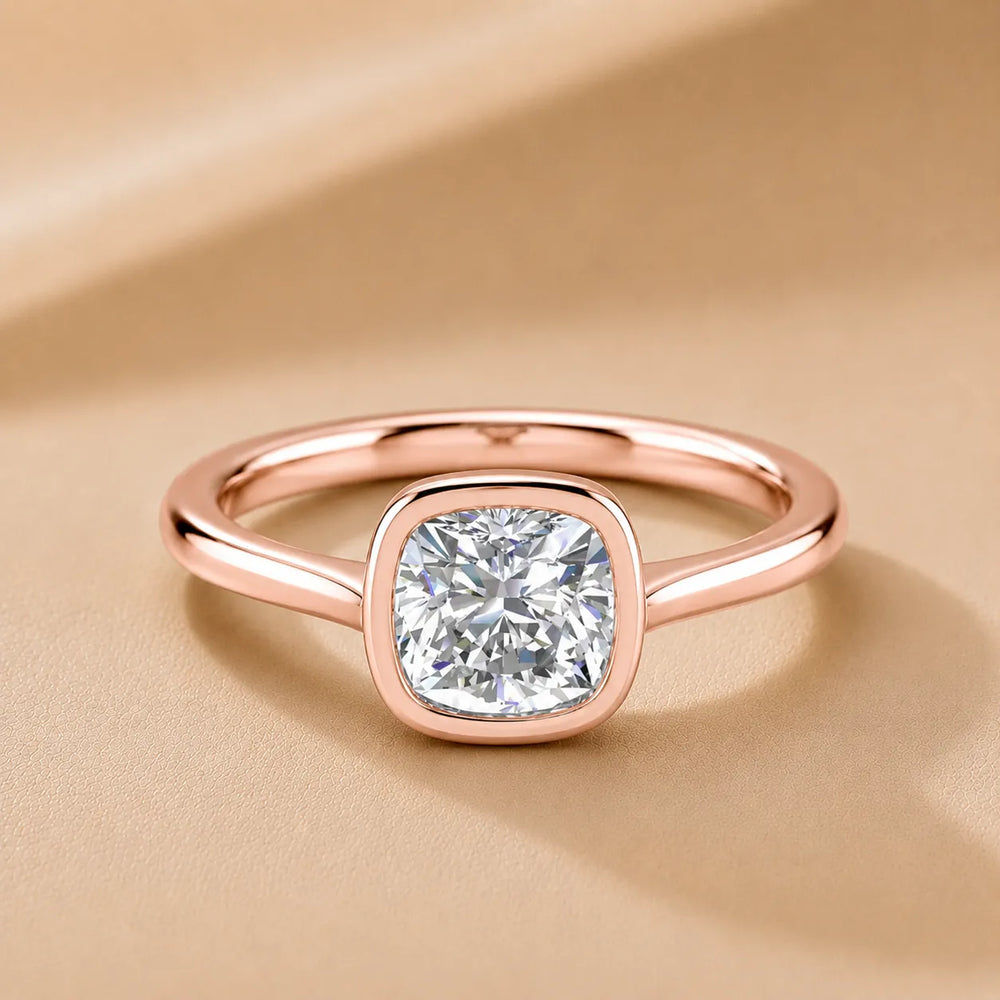 Romantic Halo Solitaire Ring