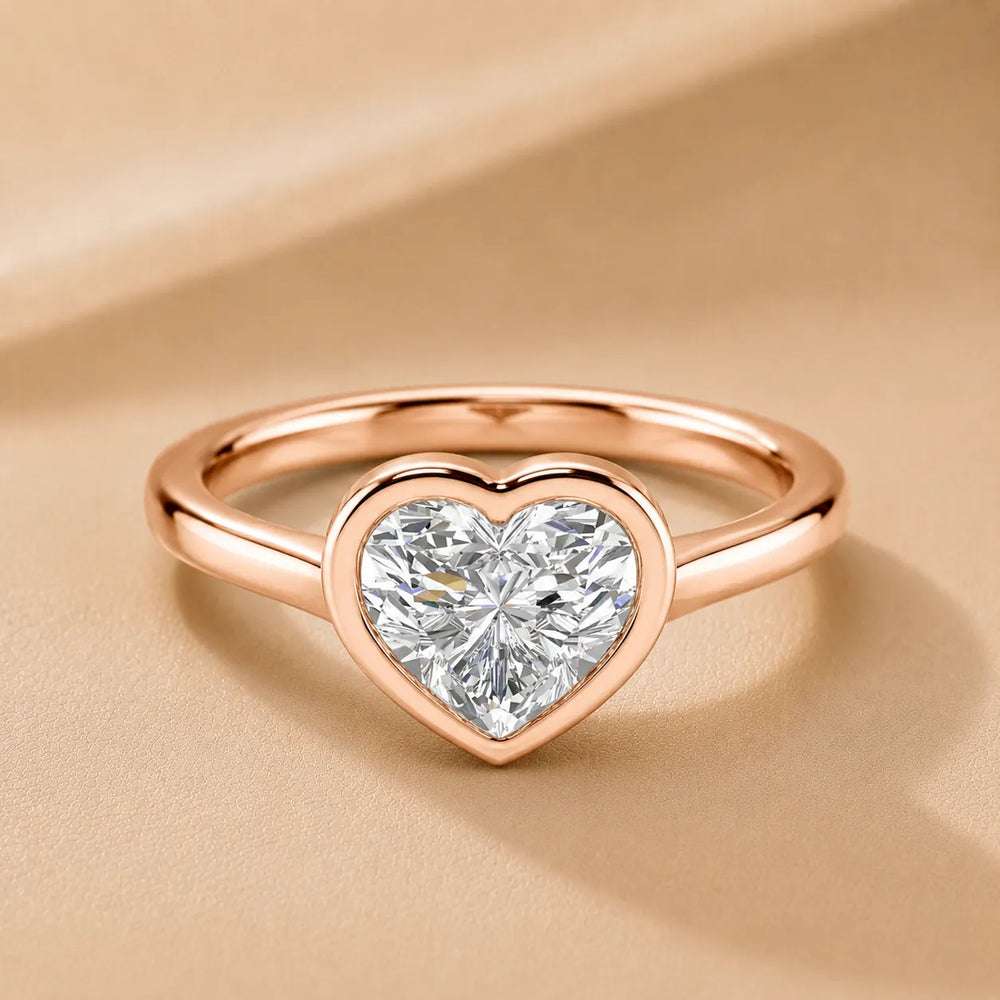 Romantic Halo Solitaire Ring