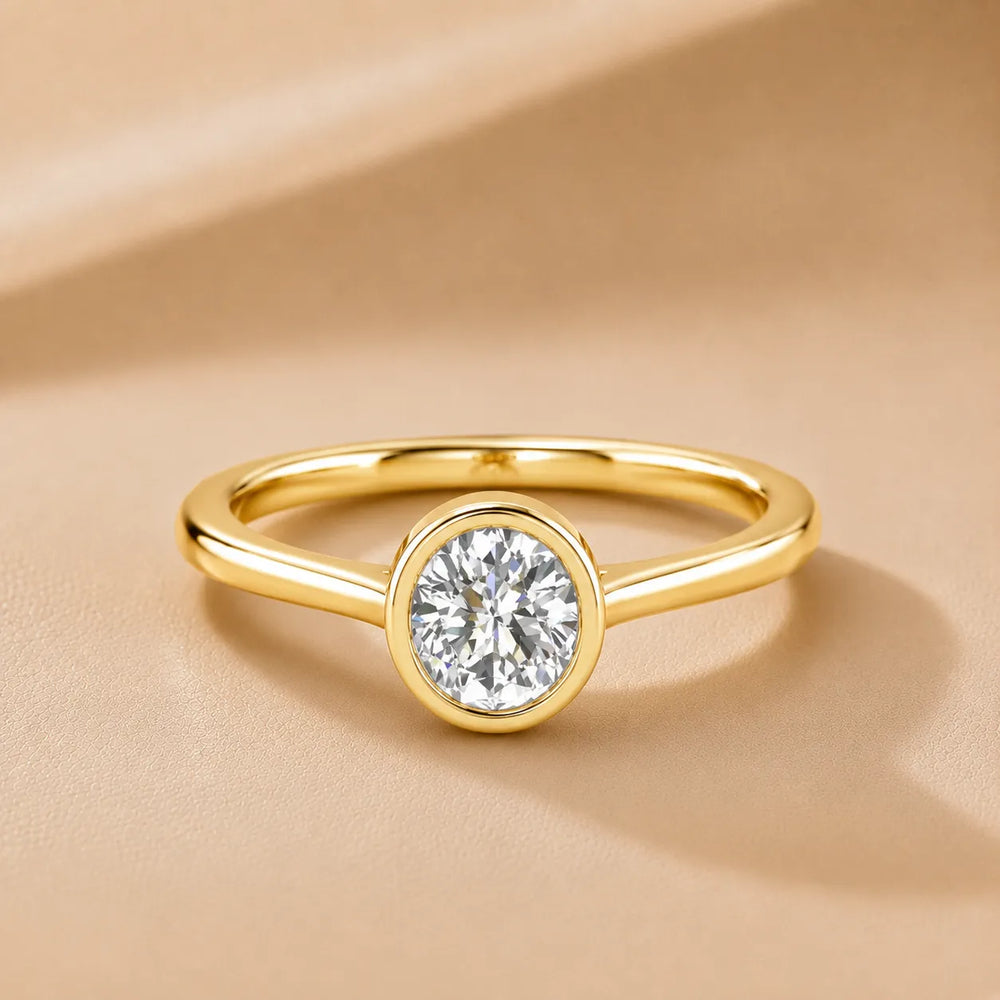 Romantic Halo Solitaire Ring