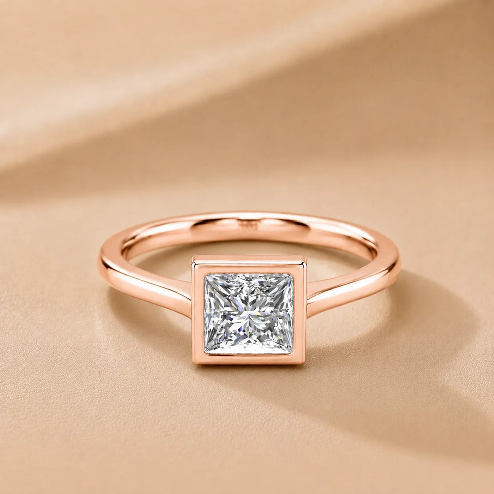 Romantic Halo Solitaire Ring