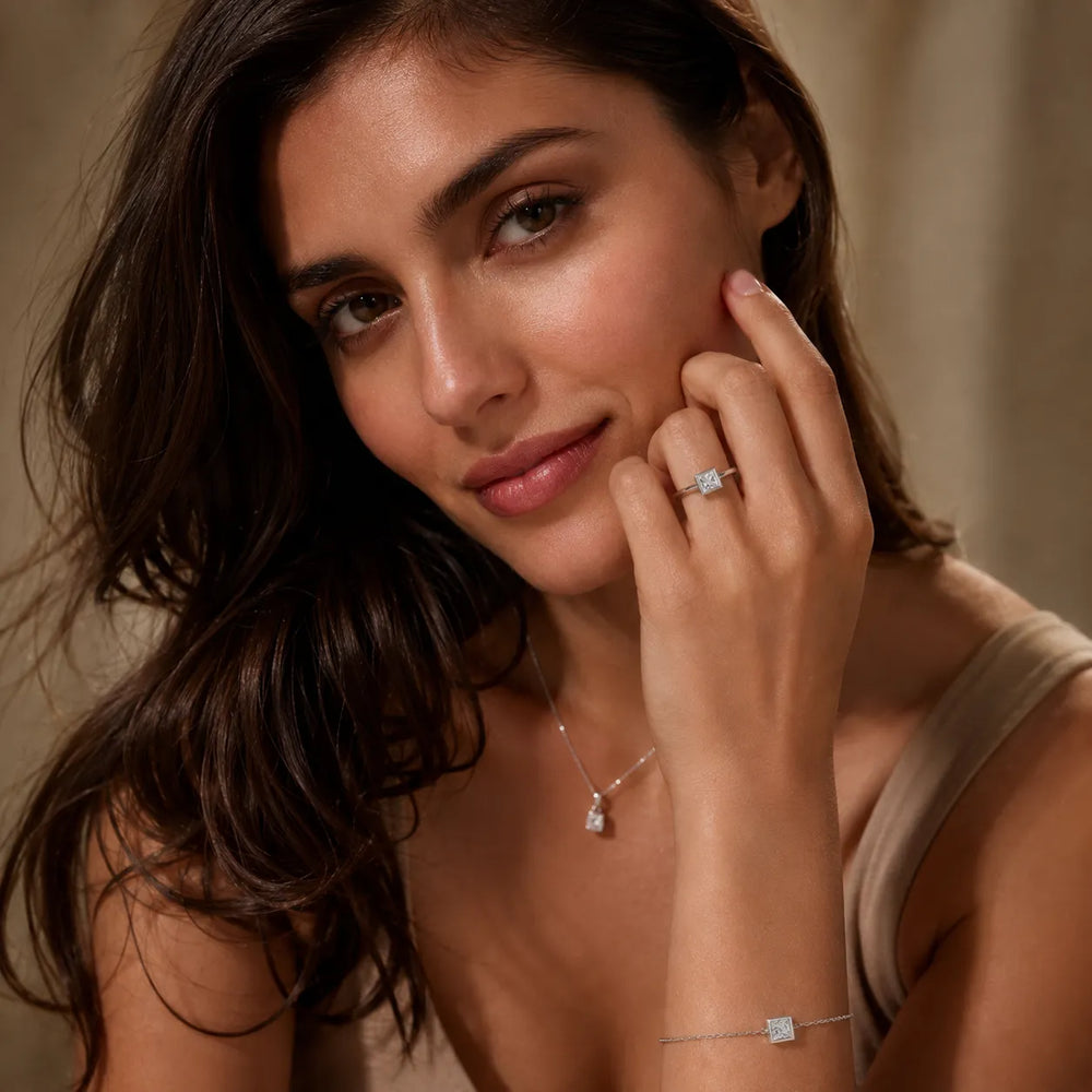 Romantic Halo Solitaire Ring