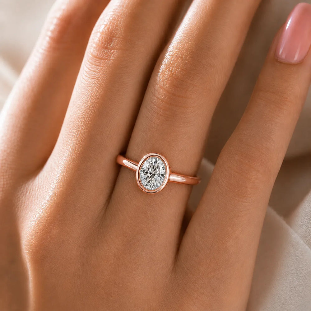 Romantic Halo Solitaire Ring