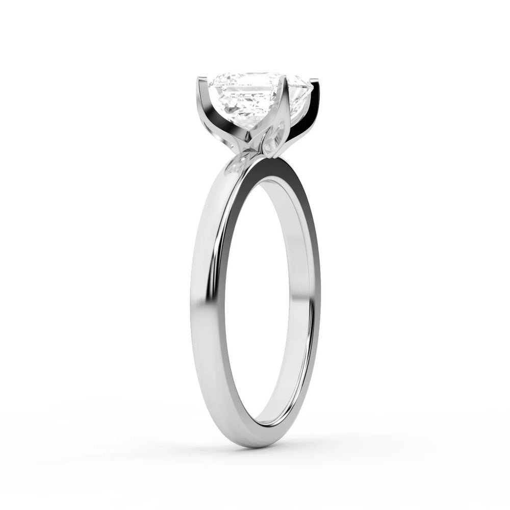 Serena Blossom Solitaire Round Diamond Engagement Ring