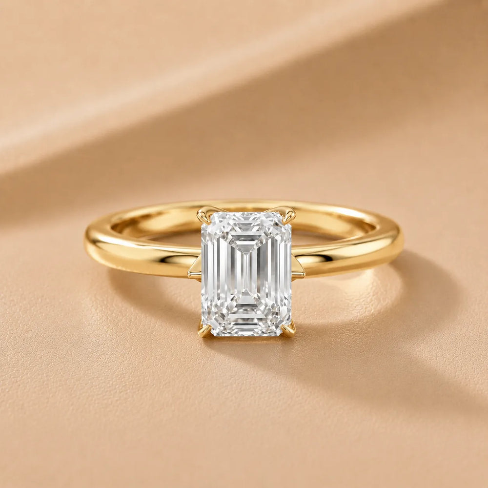 Serena Blossom Solitaire Round Diamond Engagement Ring