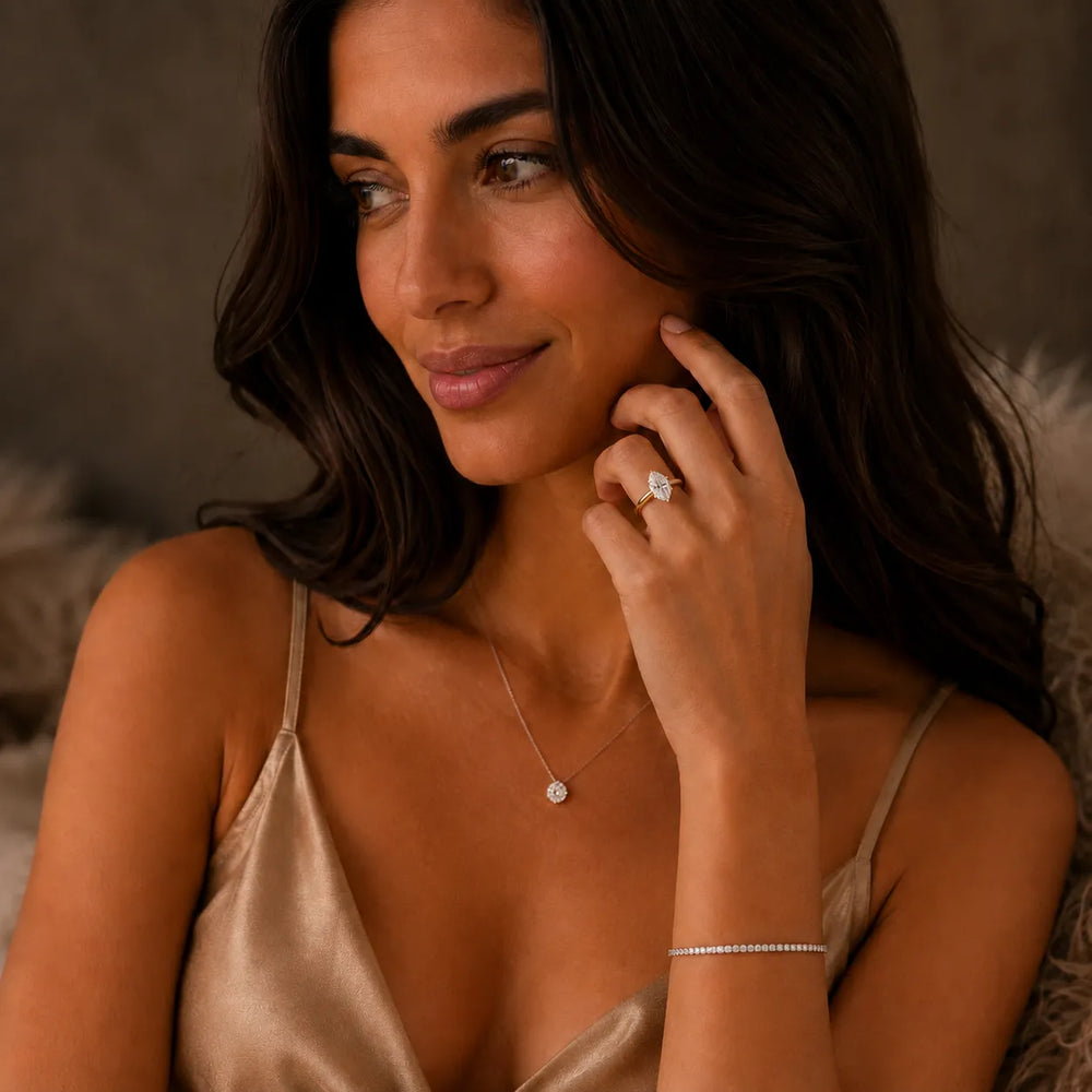 Serena Blossom Solitaire Round Diamond Engagement Ring