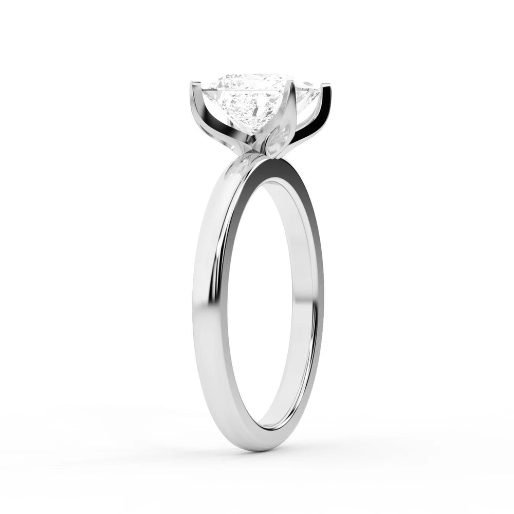 Serena Blossom Solitaire Round Diamond Engagement Ring