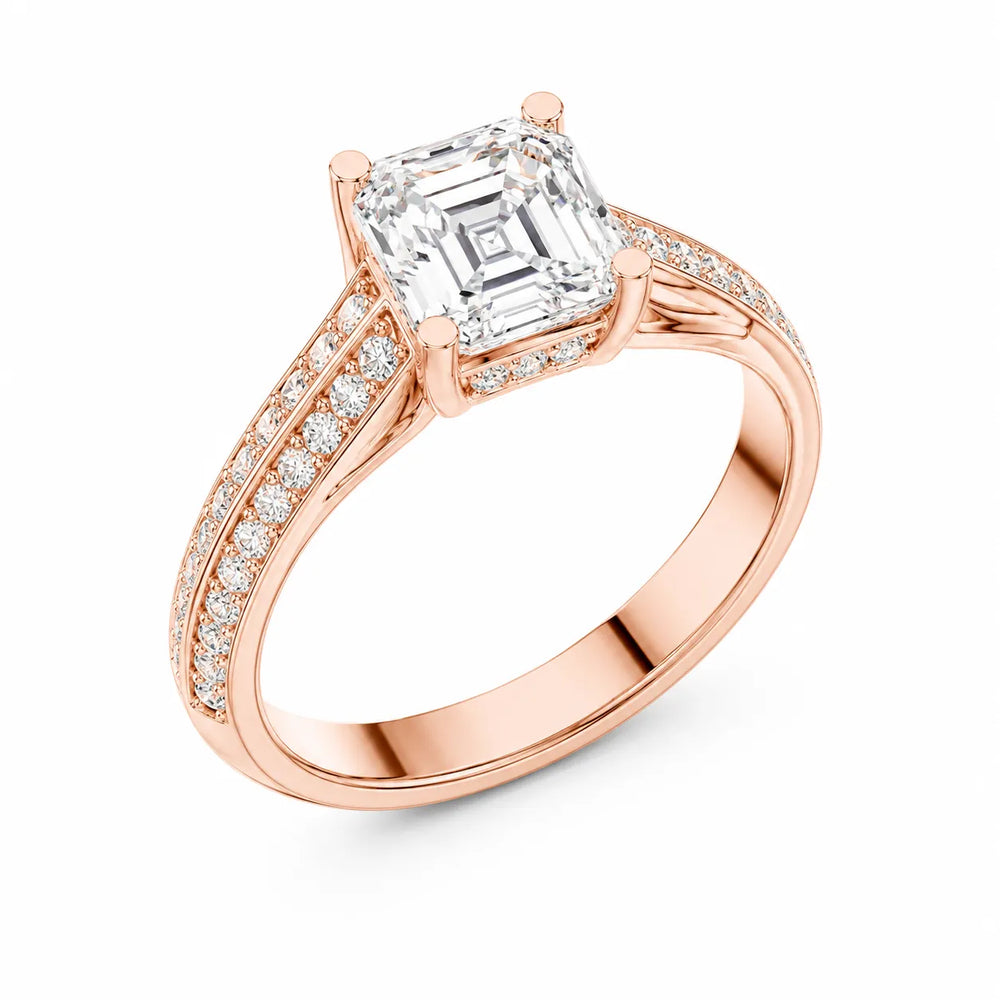 Serene Ring with Side Stone