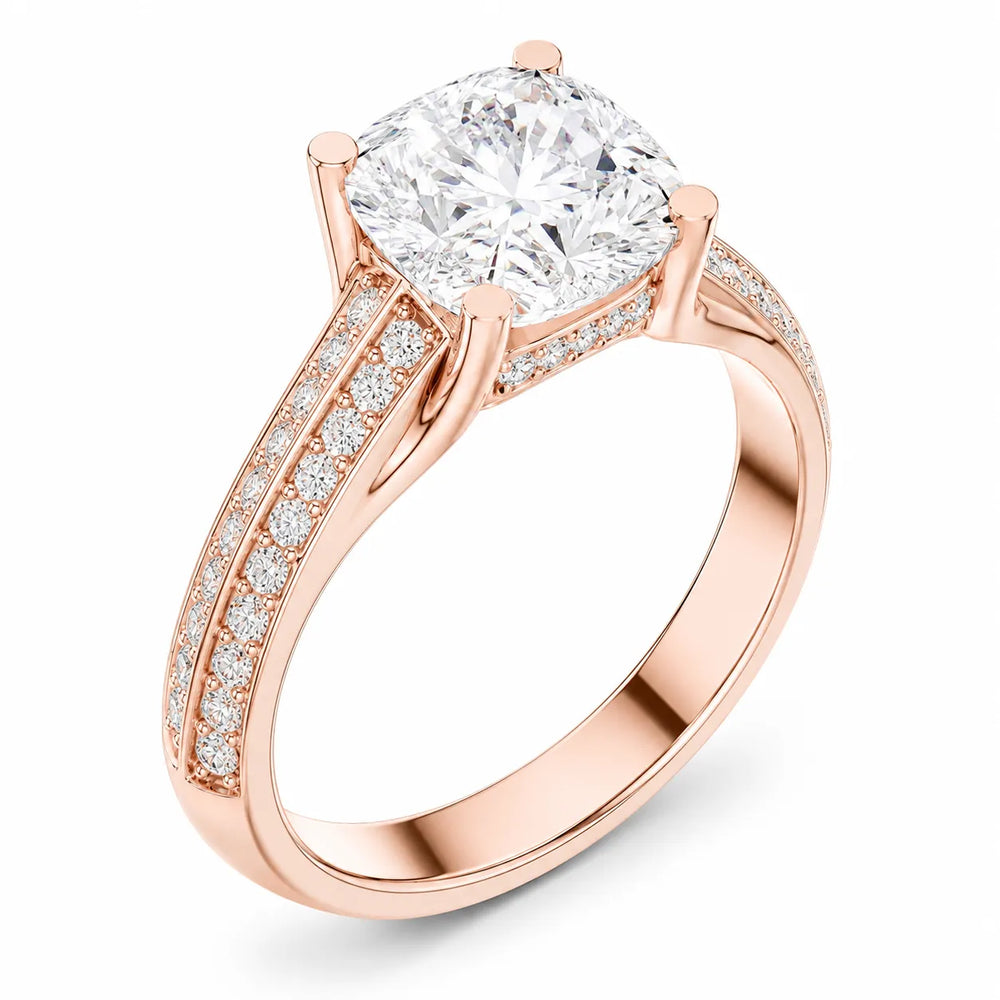 Serene Ring with Side Stone