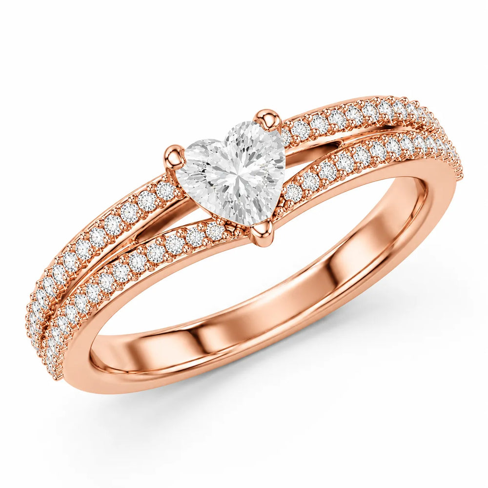 Serene Spark Ring with Eight Prong