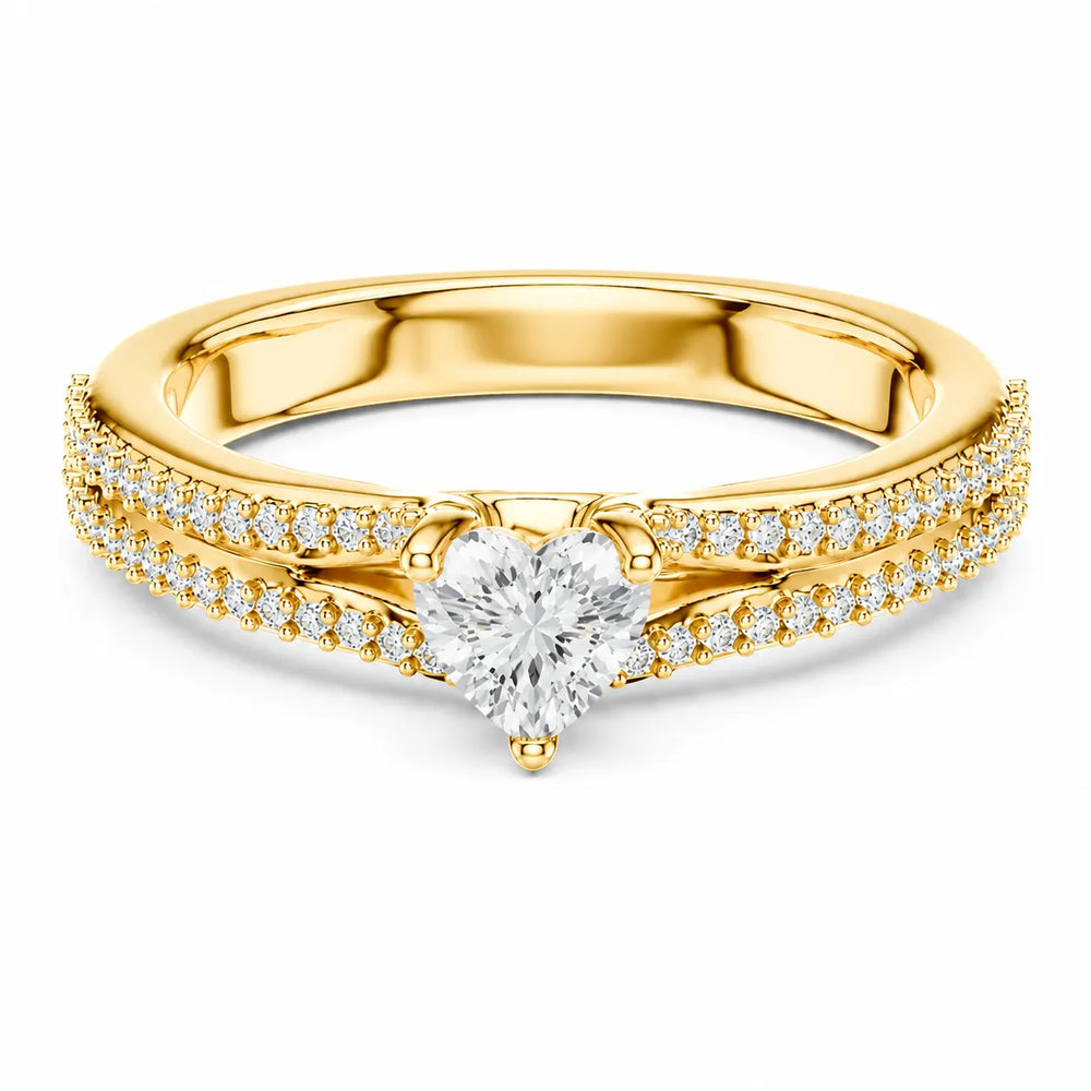 Serene Spark Ring with Eight Prong