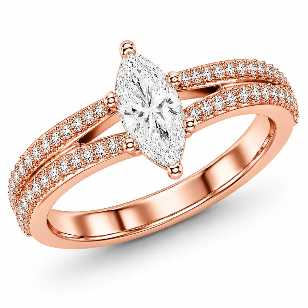 Serene Spark Ring with Eight Prong