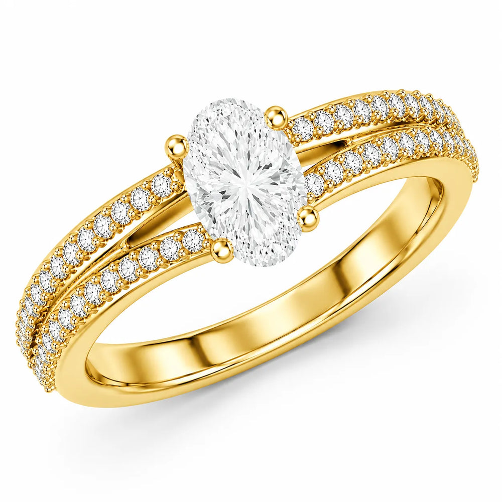 Serene Spark Ring with Eight Prong