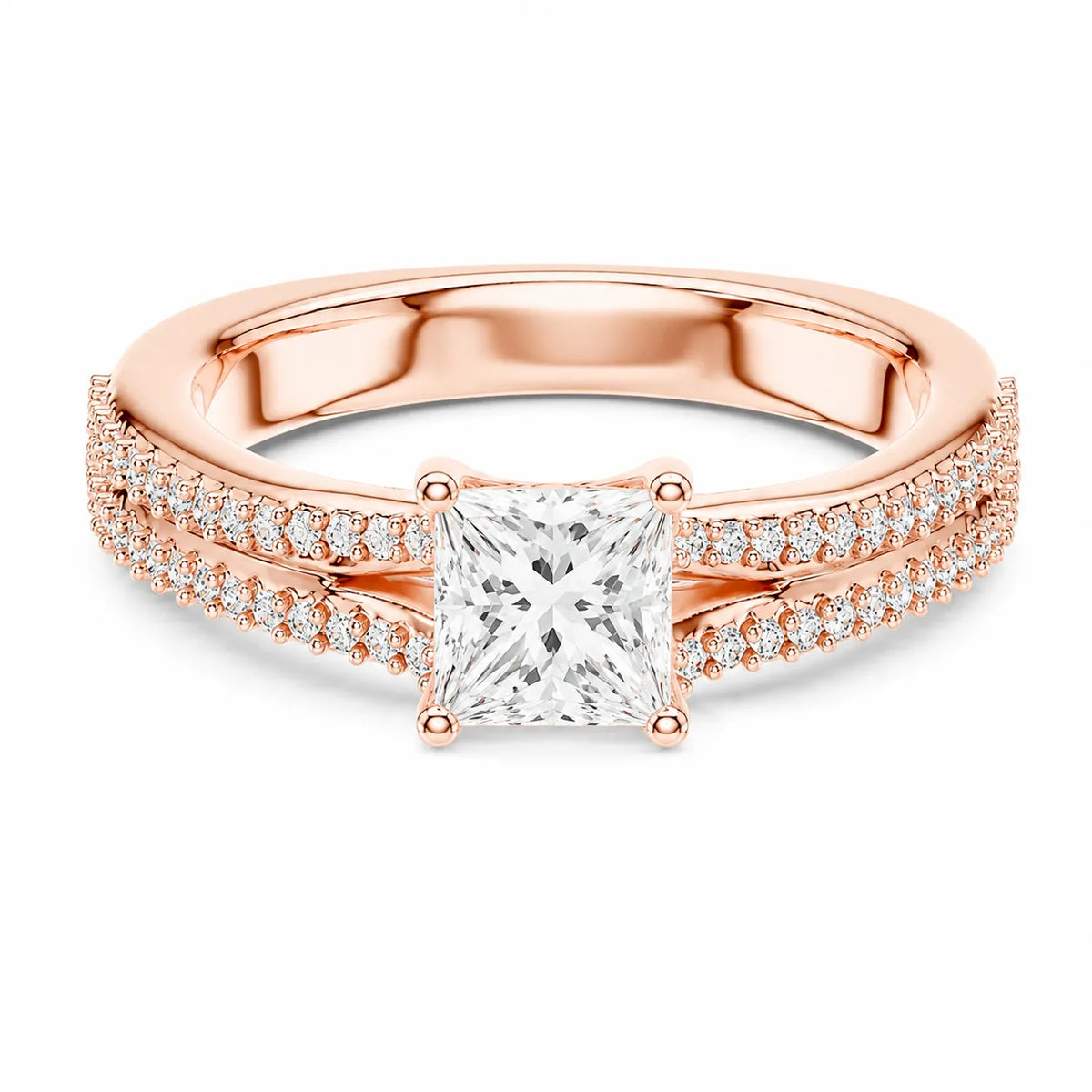 Serene Spark Ring with Eight Prong
