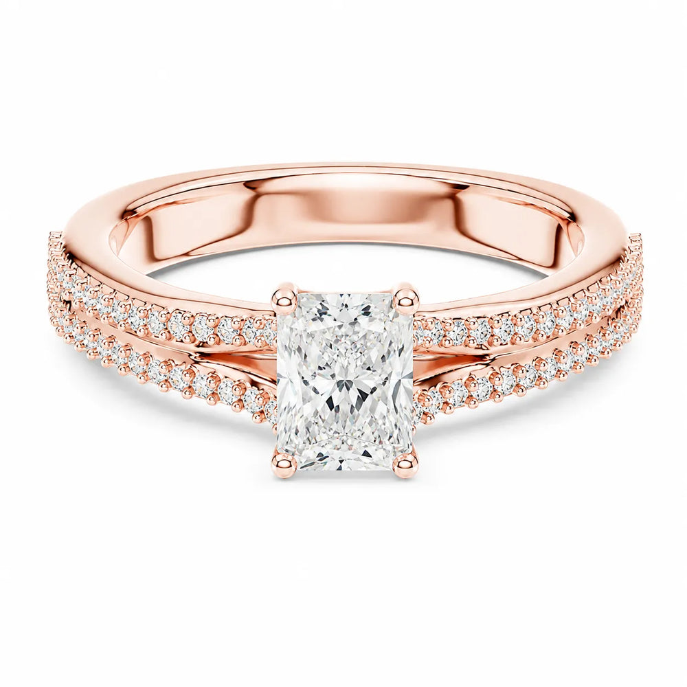 Serene Spark Ring with Eight Prong
