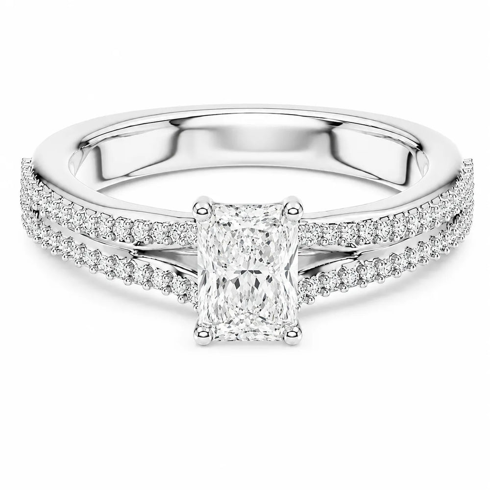 Serene Spark Ring with Eight Prong