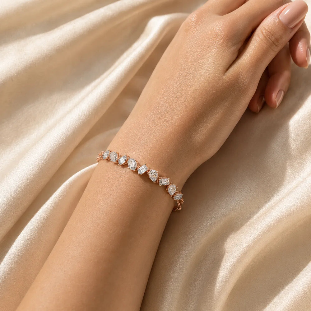 Symphony of Shapes Diamond Bracelet