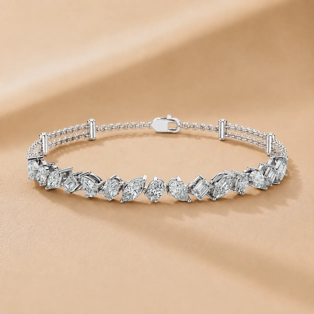Symphony of Shapes Diamond Bracelet