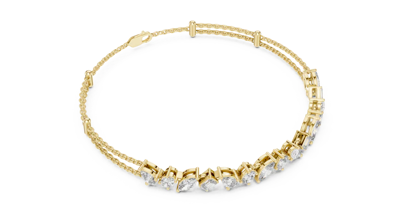 Symphony of Shapes Diamond Bracelet