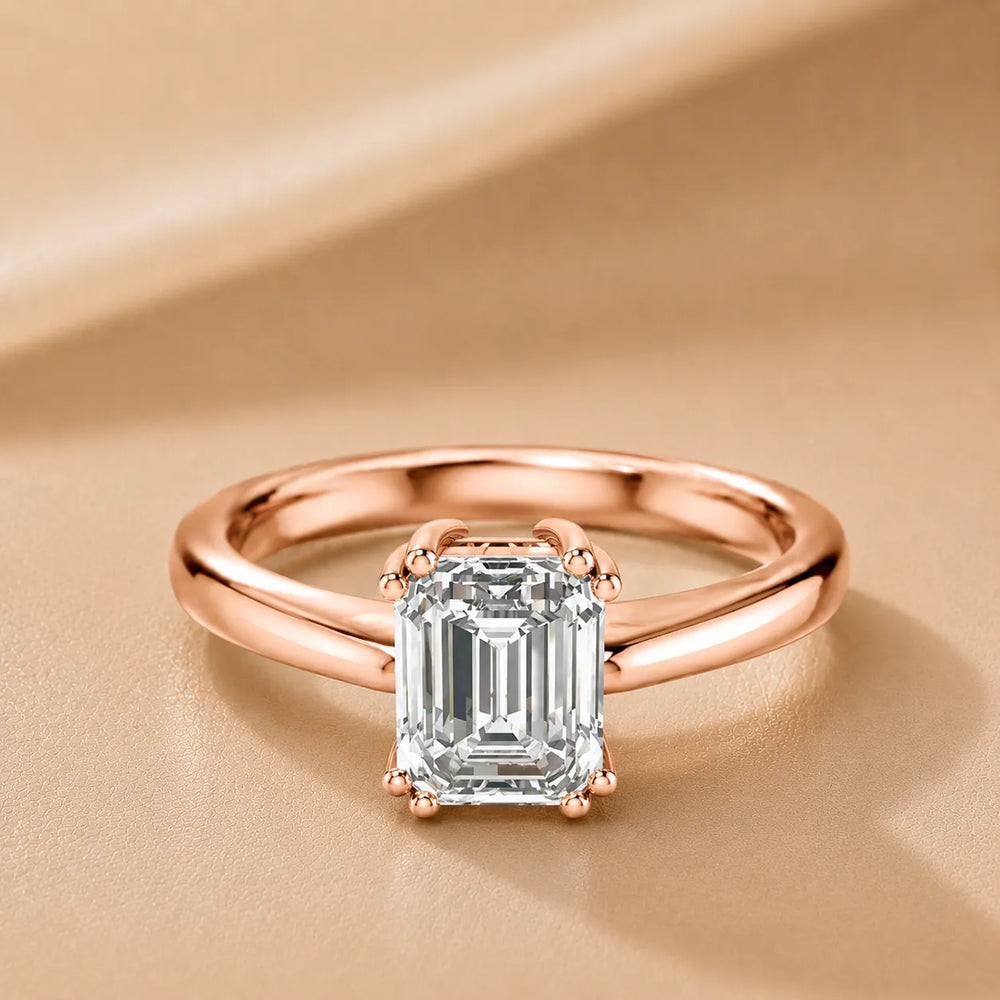 Elegant Solitaire Ring with Refined Prong Setting