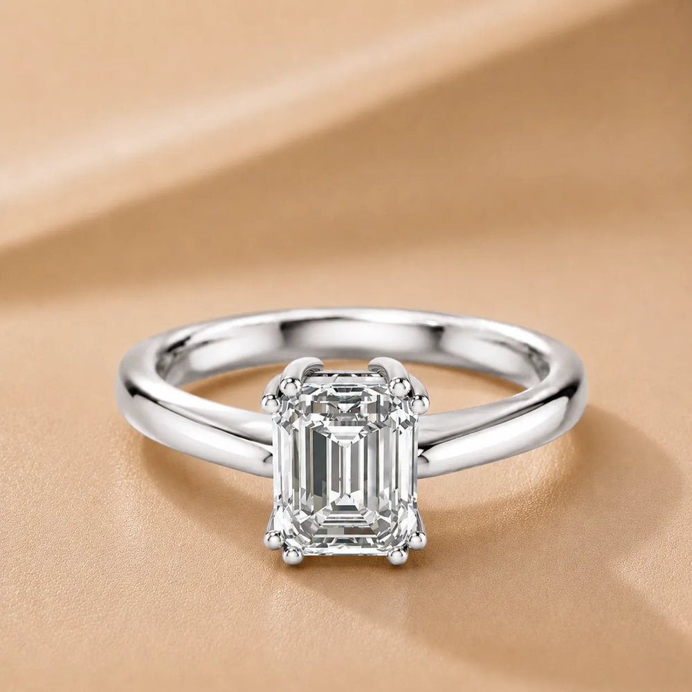 Elegant Solitaire Ring with Refined Prong Setting
