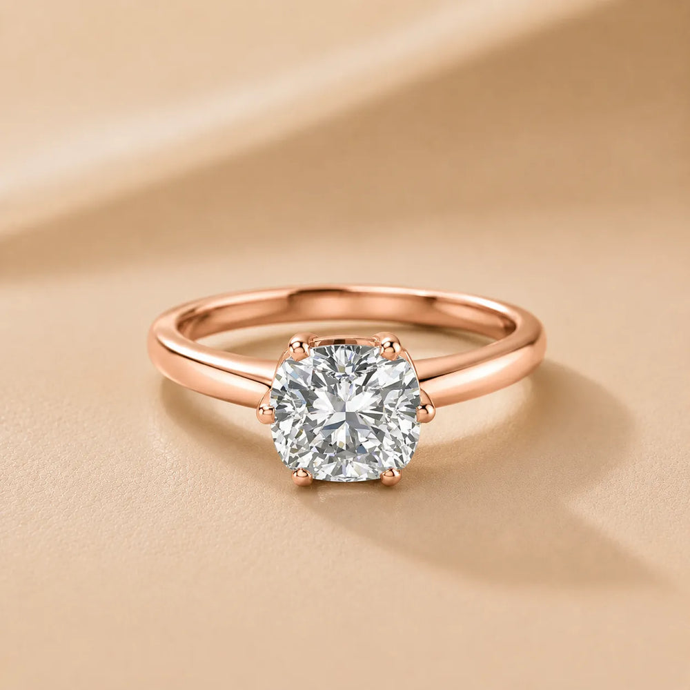 Elegant Solitaire Ring with Classic Prong Setting