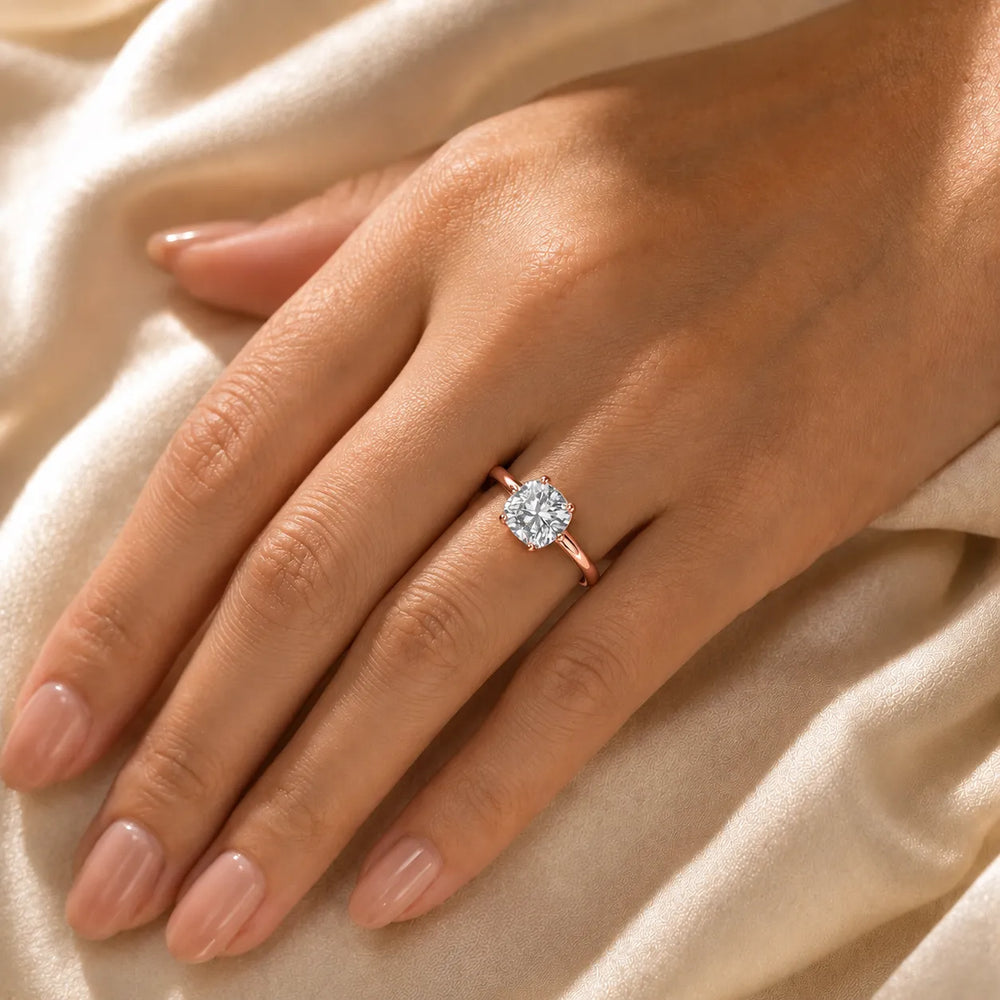 Elegant Solitaire Ring with Classic Prong Setting