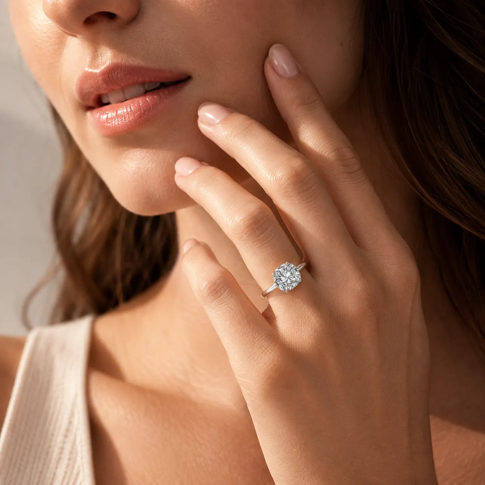 Elegant Solitaire Ring with Classic Prong Setting