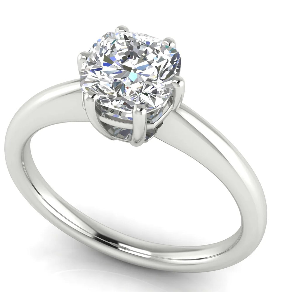 Elegant Solitaire Ring with Classic Prong Setting