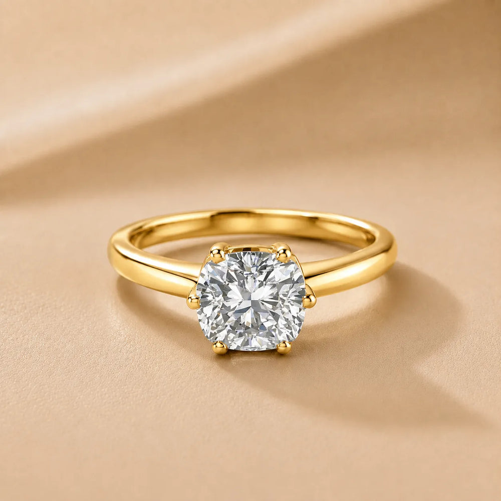 Elegant Solitaire Ring with Classic Prong Setting