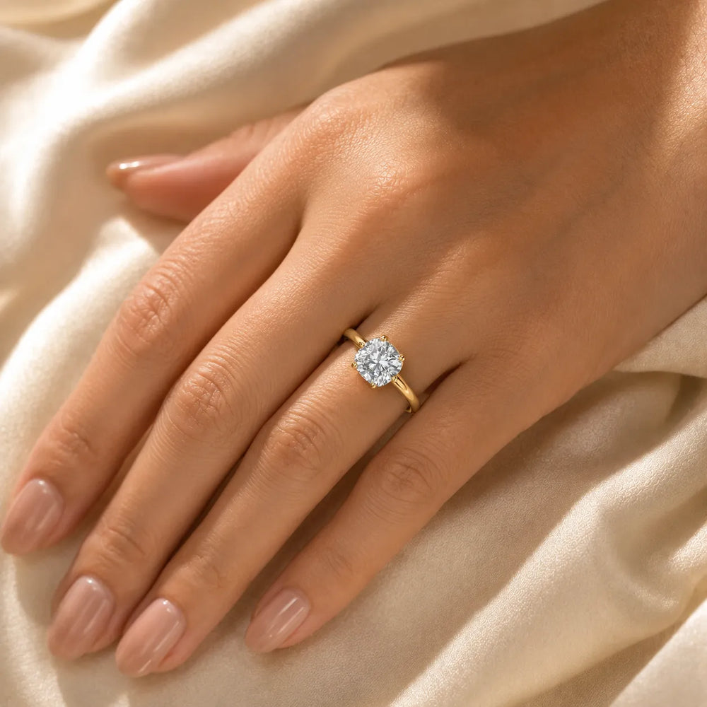 Elegant Solitaire Ring with Classic Prong Setting