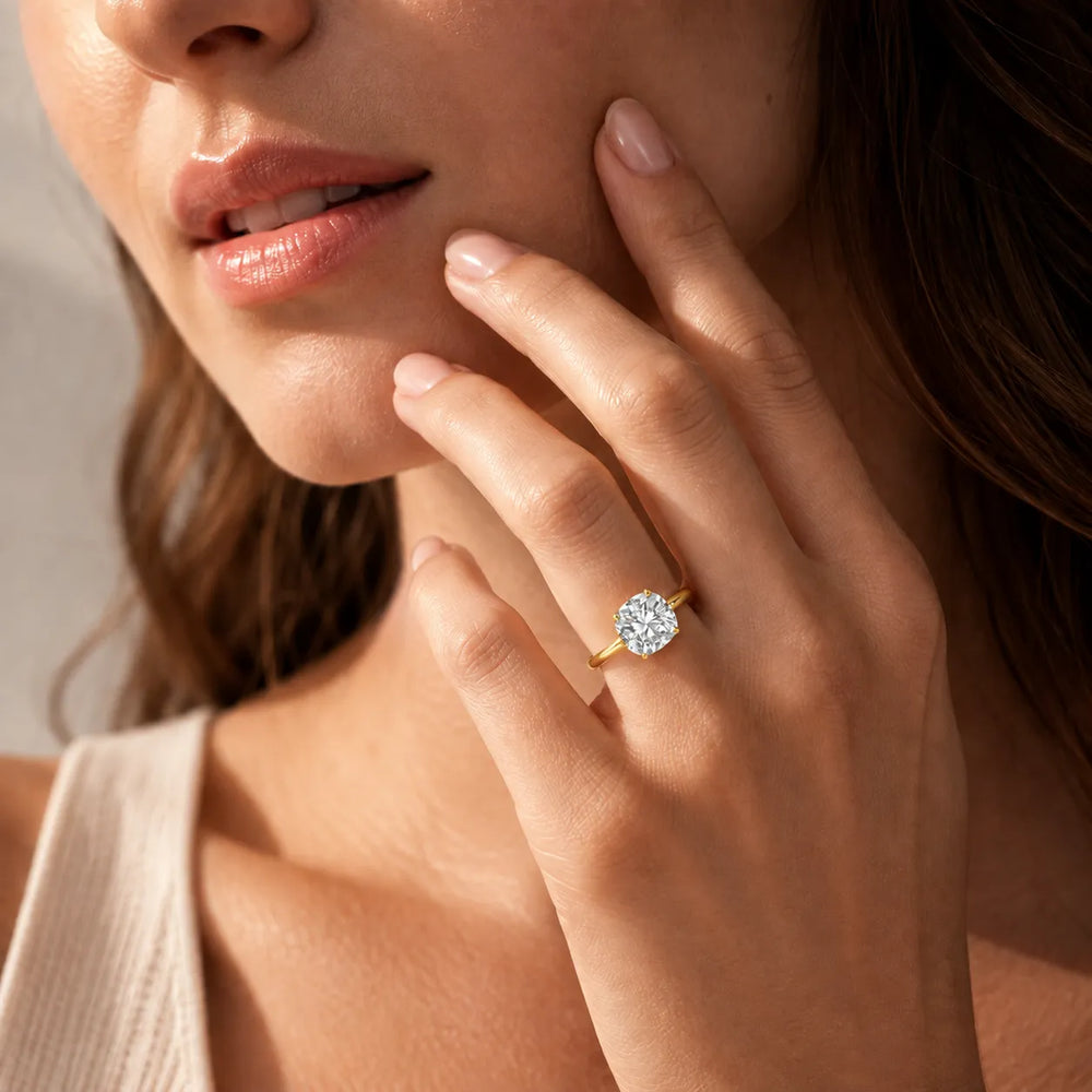 Elegant Solitaire Ring with Classic Prong Setting