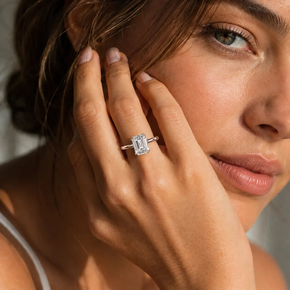 Elegant Solitaire Ring with Refined Prong Setting