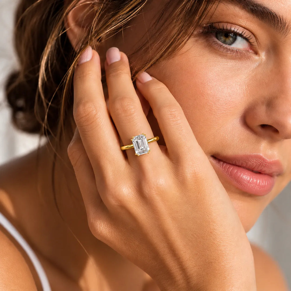 Elegant Solitaire Ring with Refined Prong Setting