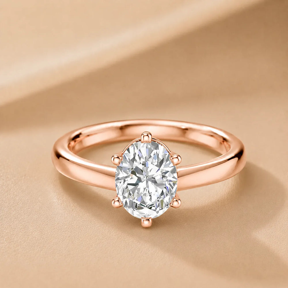 Elegant Solitaire Ring with Classic Prong Setting