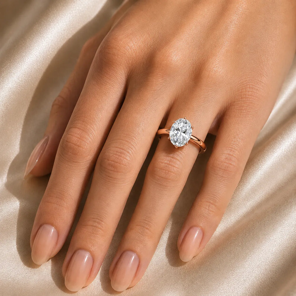 Elegant Solitaire Ring with Classic Prong Setting