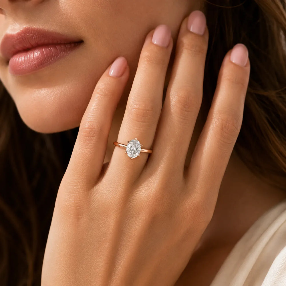 Elegant Solitaire Ring with Classic Prong Setting