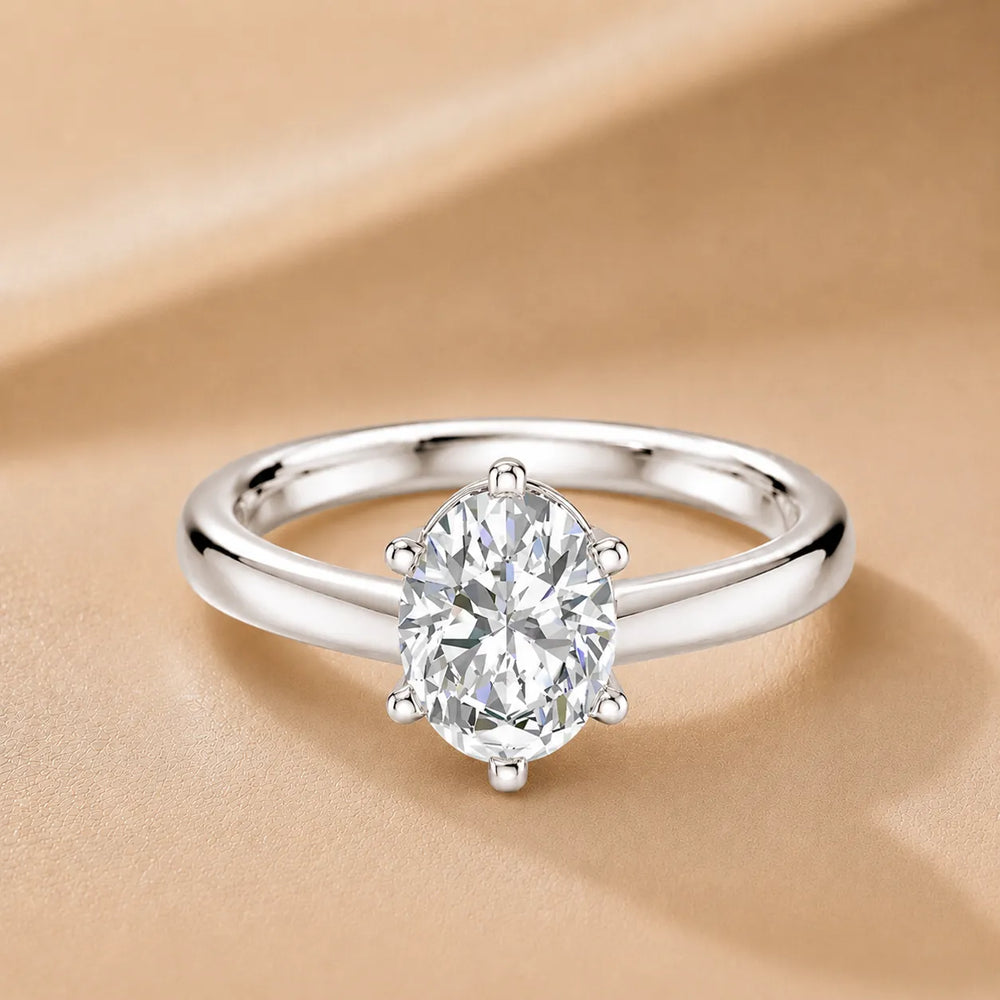 Elegant Solitaire Ring with Classic Prong Setting