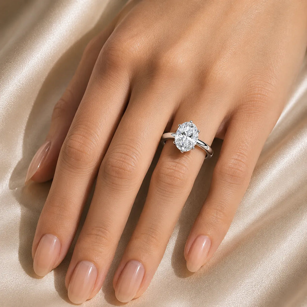 Elegant Solitaire Ring with Classic Prong Setting